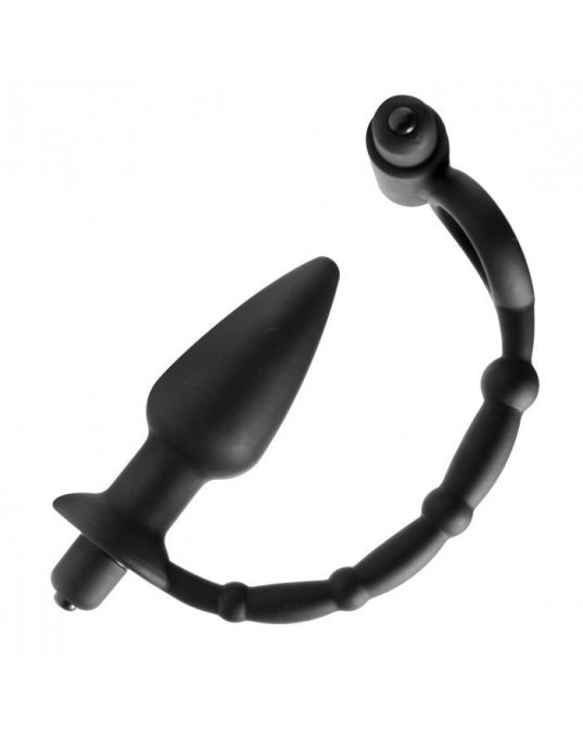 Viaticus Dual Cock Ring And Anal Plug Vibrator