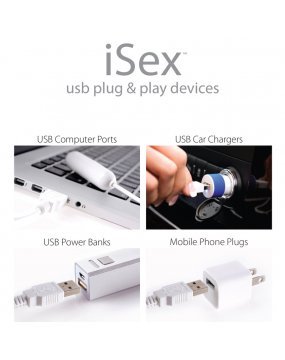 iSex USB Vibrating Slim Bullet
